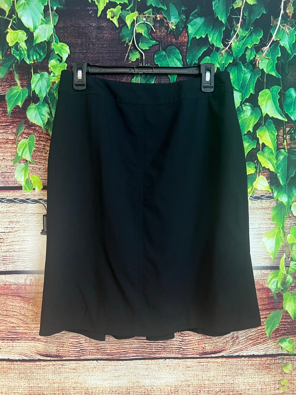 Akris Punto Mini Skirt Black Wool Viscose Womens Size 6/8 Academia Office Preppy